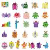 Stickers Numberblocks 50pcs Waterproof Adhesive Reusable Decoration For Cases