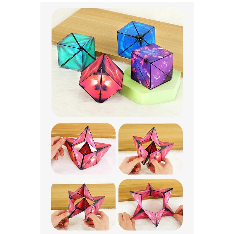 Magic Cube 3x3x3 Plastic Diy Colorful Packaging Age 7+
