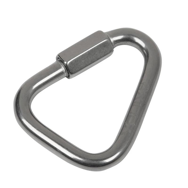 316 Stainless Steel Triangle Connecting Ring Meilong Lock Meilong Lock Triangle Lock Rock Climbing Equipment Fast Security