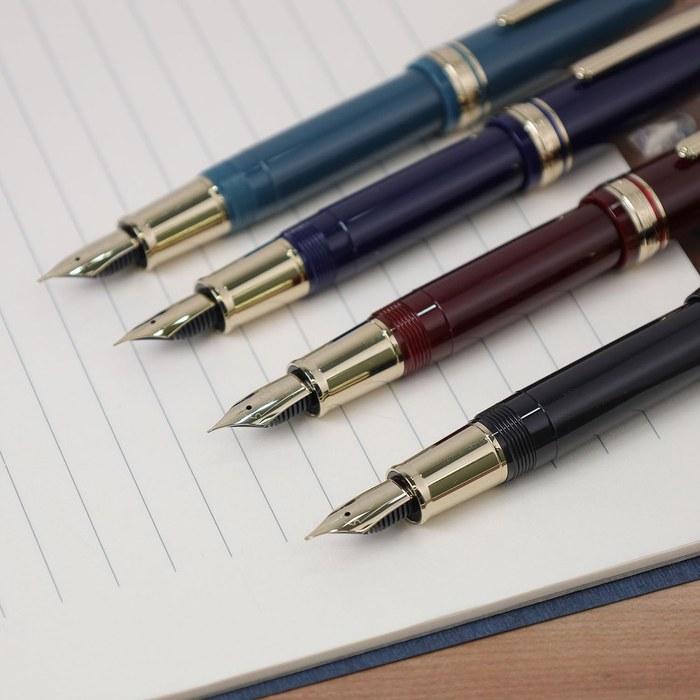 Sailor Profit Casual L Stable Gold Trim Fountain Pen Clear Blue Japan Extra Fine 11-0825-140