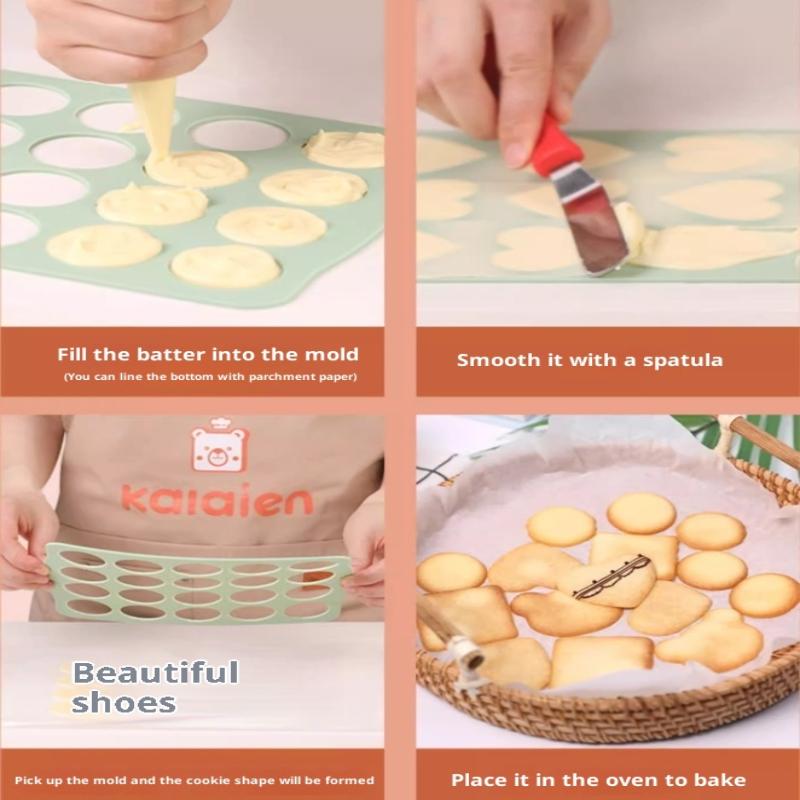 1Pcs Japanese Cookie Mold Silicone Cookie Mold Dacquoise Mold Chocolate Cake Decorating Kitchen Accessories Tool