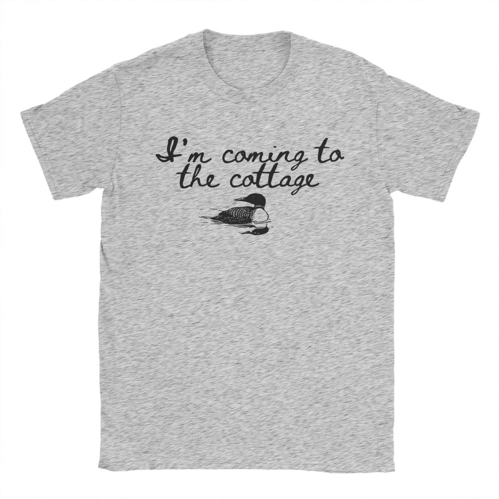 Vintage I Am Coming To The Cottage Heated Rivalry TShirt for Men Crew Neck Cotton T Shirt New Short Sleeve Tees Summer Clothing