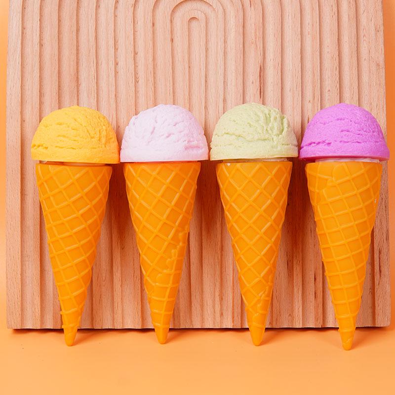 Creative DIY Ice Cream Cone Model Toy - Fun Dessert Decoration Prop