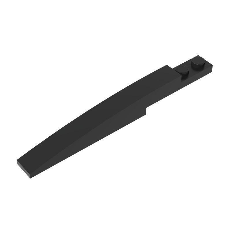50g/23Pcs MOC Parts 13731 85970 Brick Slope Curved 10 x 1 Compatible Bricks DIY Assmble Building Blocks Particle Kid Brain To