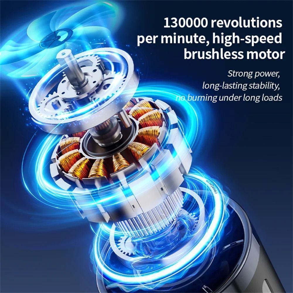 Brushless Motor Handheld Turbo Violent Fan Digital Display Mini Electric Air Blower  Keyboard
