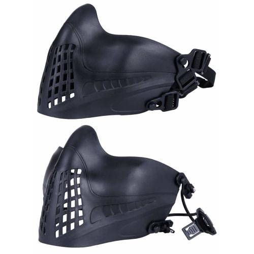 PHOENIX IKKI 2-Way Fast Helmet Attachment, 3-Band Design, Stable, Fog-Free, Unisex, Breathable, Tactical Face Mask, Half Mask, Face Guard, Airsoft Gea