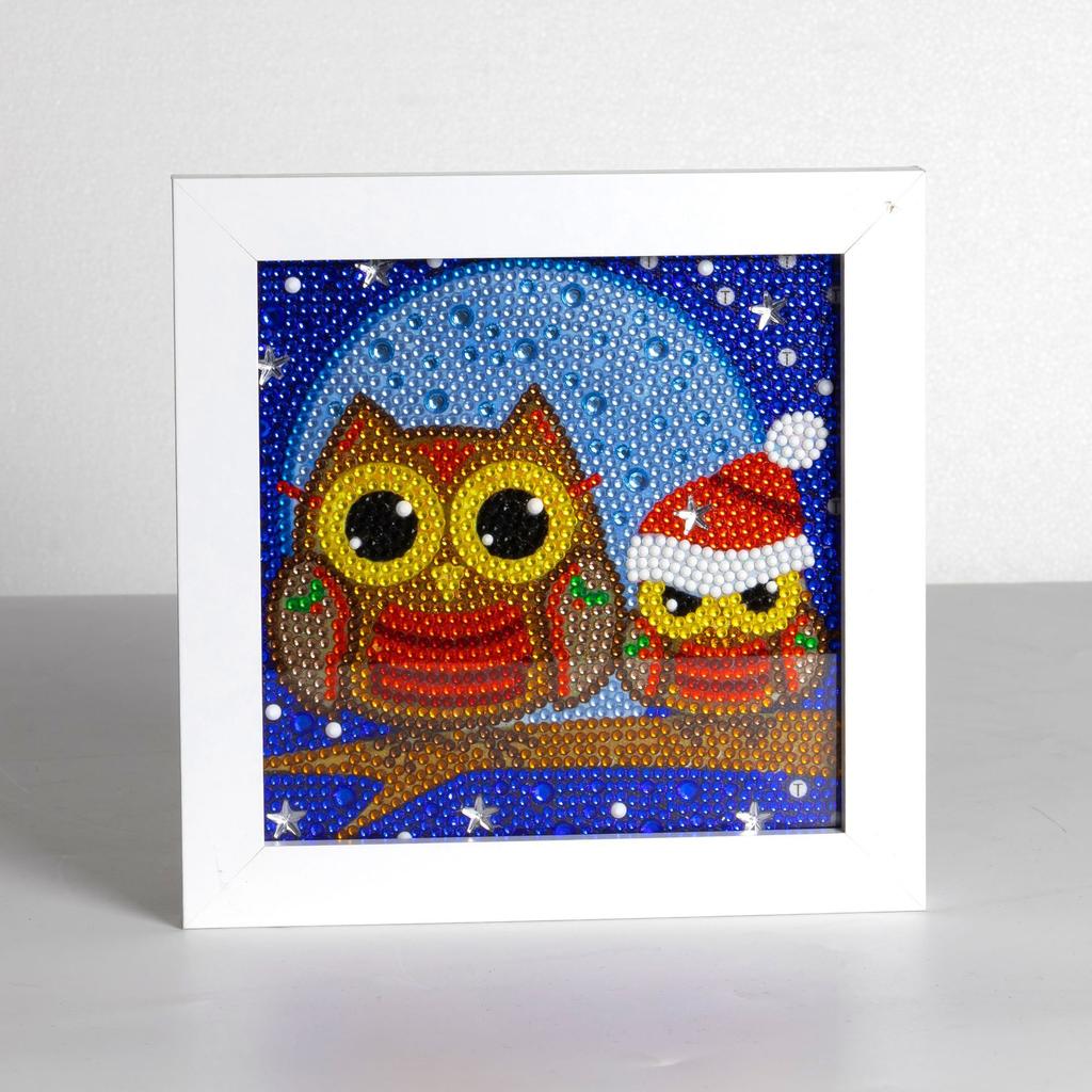 Kids Full Drill 5D Diamond Painting Kit, Cartoon Animal Handmade Diy Diamond Paste Decor Art