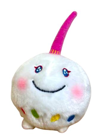 Fluffy P-chan Plush Toy Mini by Takashi Murakami, Kaikai Kiki, Approximately 13cm Tall