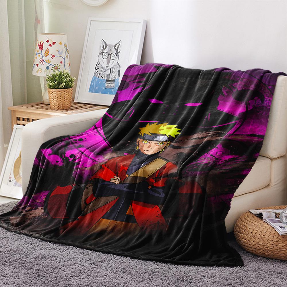 Naruto Uzumaki Flannel Blanket, High Quality Comfortable for All Seasons, Home Decor, Warmth and Comfort