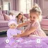6-Piece Bunny Baby Doll Clothes Outfits for 12-18 Inch Dolls (30-43 cm), Includes Bunny Hat Socks & Hanger, Newborn Doll Clothing