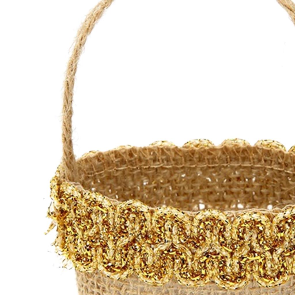 5 Pieces Halloween Party Candy Bag, Wedding Flower Girl Baskets, Multipurpose Carrying Bags