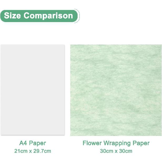 M METERXITY 114 Sheet Korean Cotton Wrapping Flower Paper - Floral Wrapping Paper Waterproof Bouquet Wrapping Paper Apply to Gift