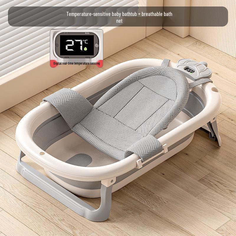 Foldable Baby Bathtub - Large, Reclining, for Toddlers & Newborns
