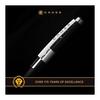 Cross Edge AT0555-7 Refillable Rollerball Pen, Red, Medium Point, Chrome, Slide-Open Type, with Premium Gift Box