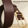 Business Belt Men's Casual Suit Pants Jeans Soft Leather Belt Pin Buckle PU Simple All-match Belt