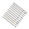 11Pcs Nail Drill Bit Emery Professionsal Exfoliating Polishing Burr Manicure Tools