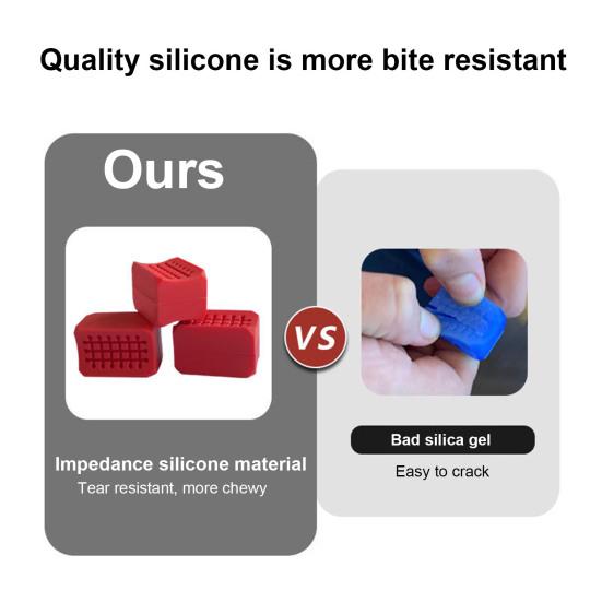 2Pcs Silicone Jaw Exerciser Portable Men Women Face Muscle Sculpting Jaw Bone Strengthener