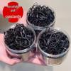 Small Black High-Elastic Hair Ties, Thin Style, Disposable Rubber Bands, Japan Hair Accessories