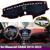 For Maserati Ghibli M157 2014-2024 2016 2018 Dashboard Cover Pad Anti-Slip Mat Sunshade Dashmat Carpet Accessories
