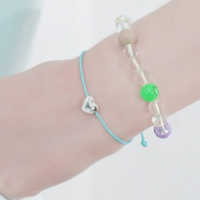 BONBEAU Schlichtes Herz Farbe Knoten Armband