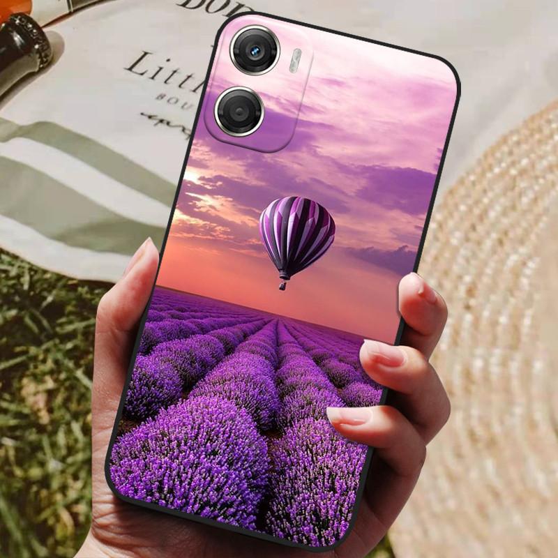Custodia per Telefono Per Moto G06 Power 4G Cover Posteriore Guscio Antiurto Nero Silicone Morbida Cover Coque Per Motorola Moto G06 Custodie Fundas