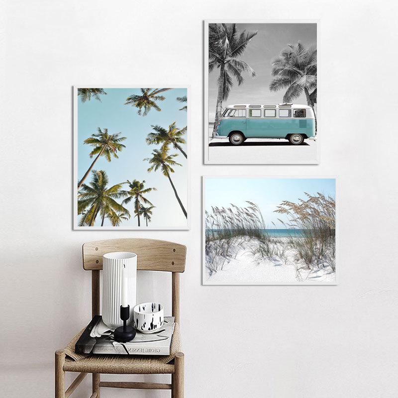 Palm Coast Landscapes Canvas Paintings Room Decor Wall Art Posters and Prints Nordic Living Room Wall Posters Pictures Cuadros