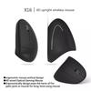 2.4G Wireless Mouse Vertical Game Mouse Ergonomics 1600DPI PC Laptop Office Mini Game Mouse