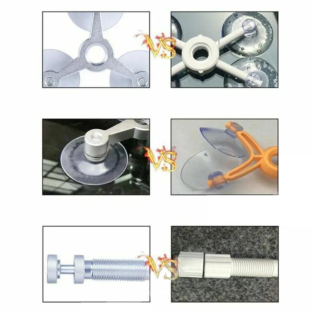 Set in lega di alluminio Kit auto fai da te Strumento per riparazione vetro fessurato Parabrezza Set in lega di alluminio Kit auto fai da te Pellicola polimerizzante