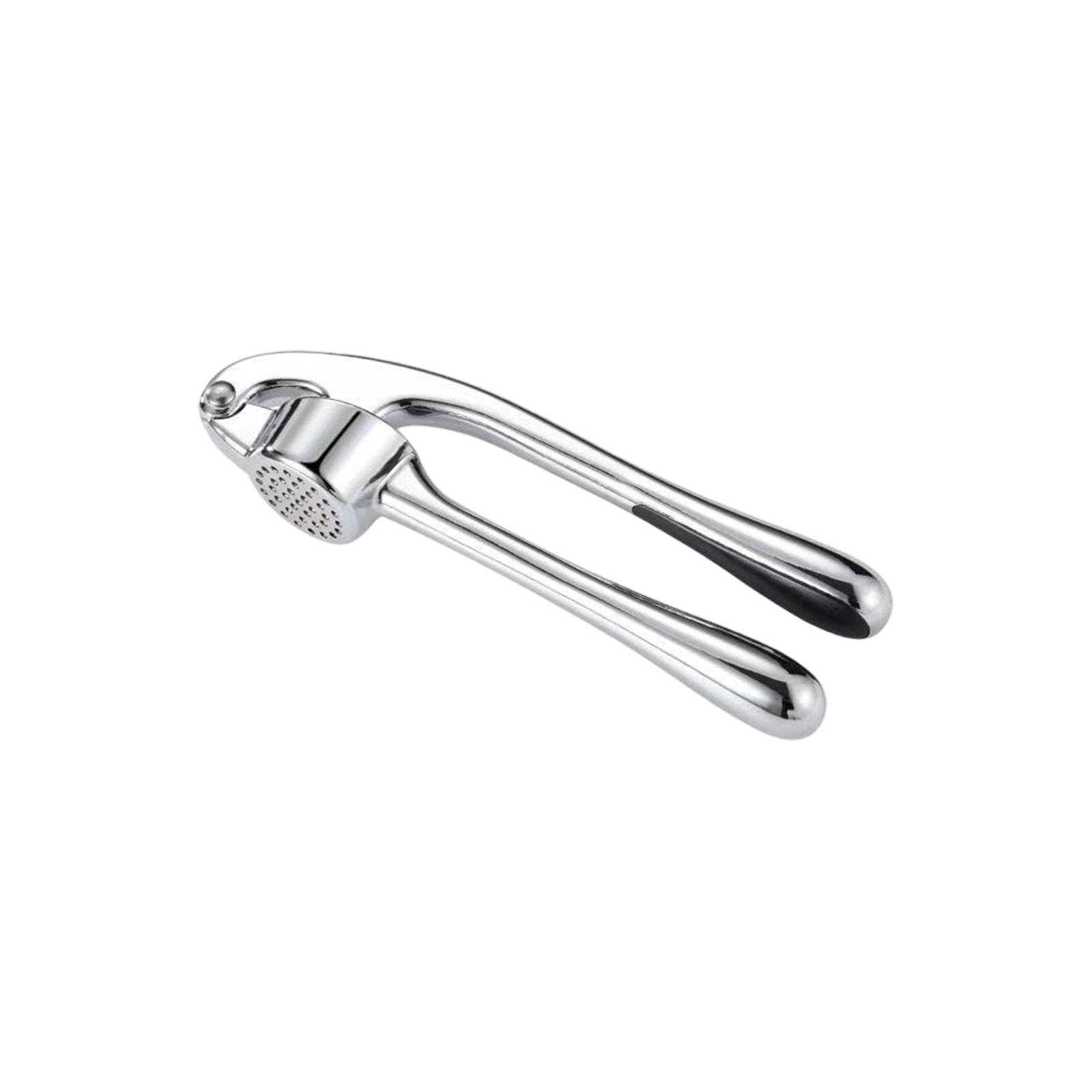 Stainless Steel Garlic Press Manual Garlic Crusher Tool Heavy Duty Garlic Mincer Handheld Garlic Peeler and Masher 2pc Set One Size