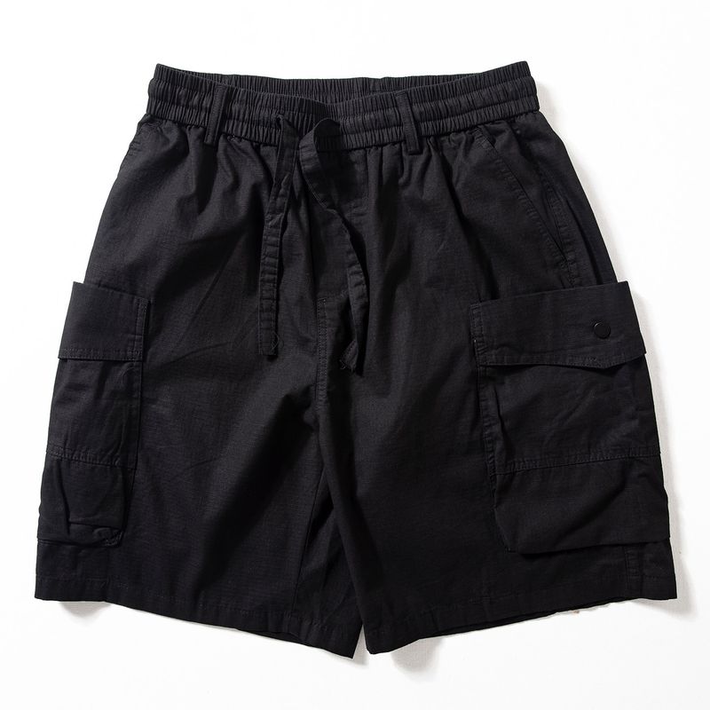 Cargo Shorts Men's Summer Fashion Brand Trendy Large Pocket All-Match Middle Pants Japan fashion Loose Straight Cotton Shorts Fashion