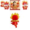 Drachenjahr Glücksbringer Plüschtier Chinesischer Drache Geschenkboxpuppe mit individuellem Logo 28 cm Höhe