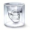 1 szt., kieliszek do whisky Horror Skull, kieliszki do wina z podwójnymi ściankami, kieliszki barowe bez nóżki 75 ml/2,5 uncji, stylowe wyroby szklane, do szkockiego bourbona, whisky, koktajli