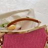 Designer Shell Clip Weave Wallet Bags ChainShoulder Bag Luxury Evening Clutch Party Hot Pink Handbag And Purse Chic Hobo Bags