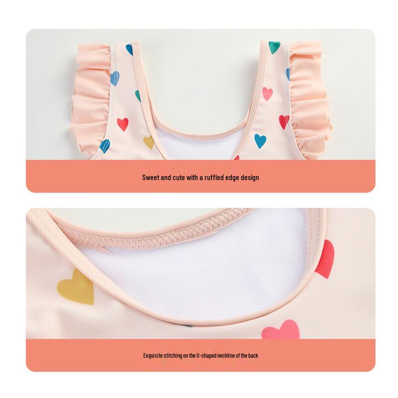 ASK JUNIOR Girls' Flying Sleeve One-Piece Swimsuit