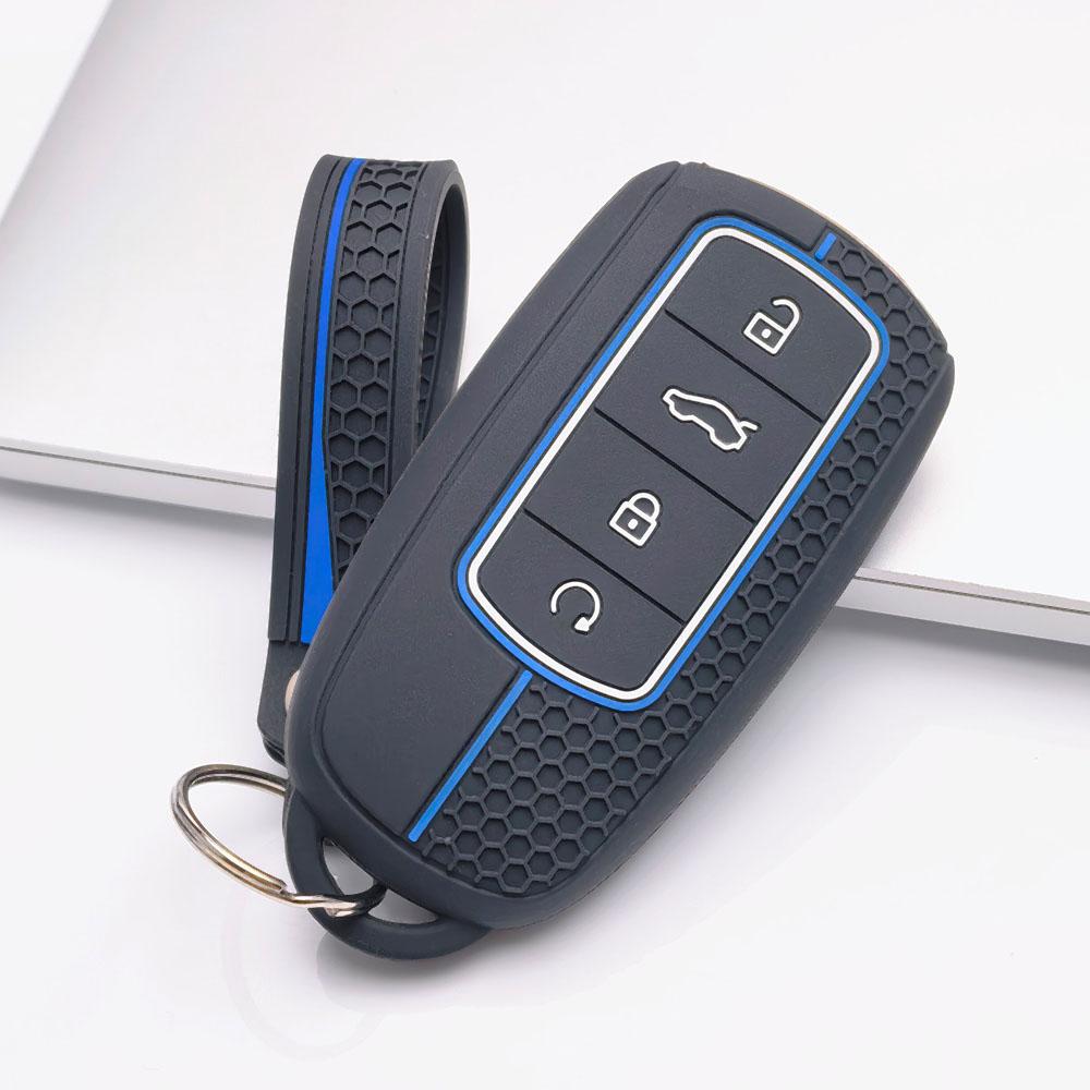 Silicone Key Fob Cover Keychain for Chery Tiggo 8 Pro Tiggo 7 Pro Omoda C5 Arrizo 8 for Exeed TXL TX LX VX Anti-Scratch Guard Shockproof