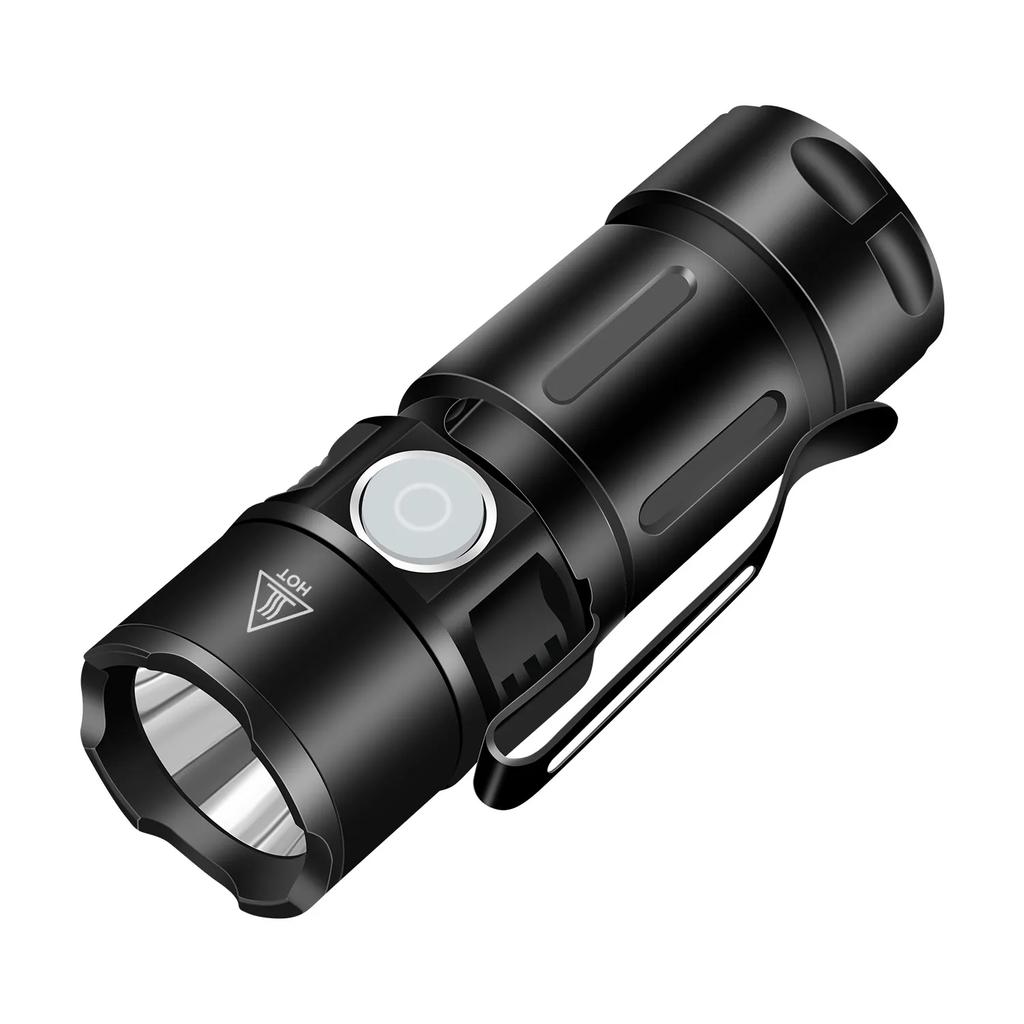 Mini Torch LED Rechargeable Flashlight High Power Camping LED Torch with Tail Magnet Camping Fishing Lantern Hat Clip Light