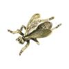 Solid Brass Insect Bee Figurines Miniatures Tea Pet Crafts Collection Desktop Small Ornaments Home Decoration Accessories