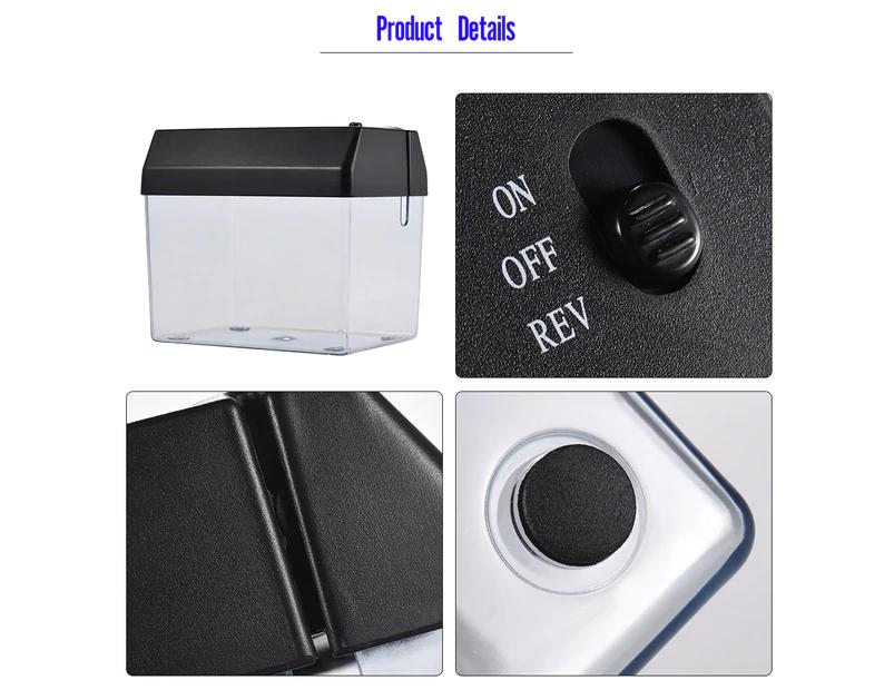 Mini Portable USB Paper Shredder Cutter Strip Cut A6 Folded A4 Cutting Machine Tool with Letter Opener Wastebasket for Office Home School Desktop