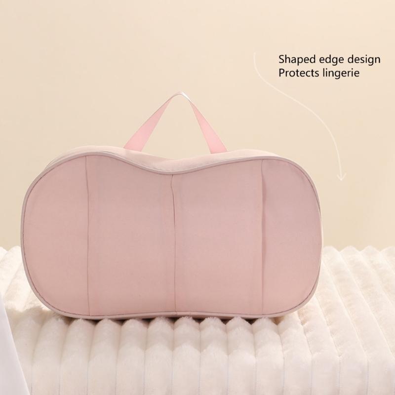 1 Piece Compact Lingerie Travel Case For Bras Panties Socks Multiple Pocket Design Portable Foldable Holiday Storage Accessory