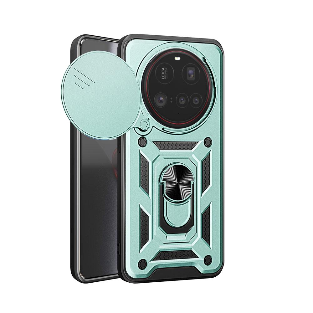 Slide Camera Cover For Xiaomi 15 Ultra 14T Finger Ring Magnetic Stand Phone Case For Xiaomi 14 Ultra 15 14T Pro Shockproof Cases