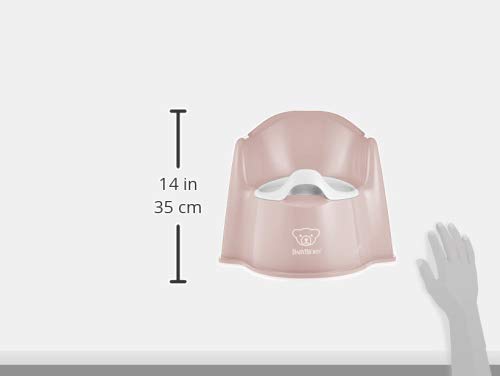 BabyBjörn [Japan Official Product with Warranty] Chair-type Potty, Powder Pink/White, 1 piece (x 1)