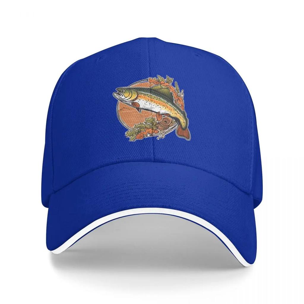 Trout Fishing Baseball Cap Snapback Dad Hat Hat Womens Beach Outlet 2025 Mens