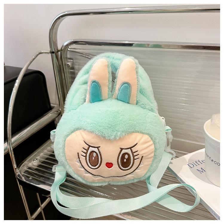 Elf Cartoon Peripheral Plush Toy Cute Labubu Shoulder Bag Girly Crossbody Storage Bag