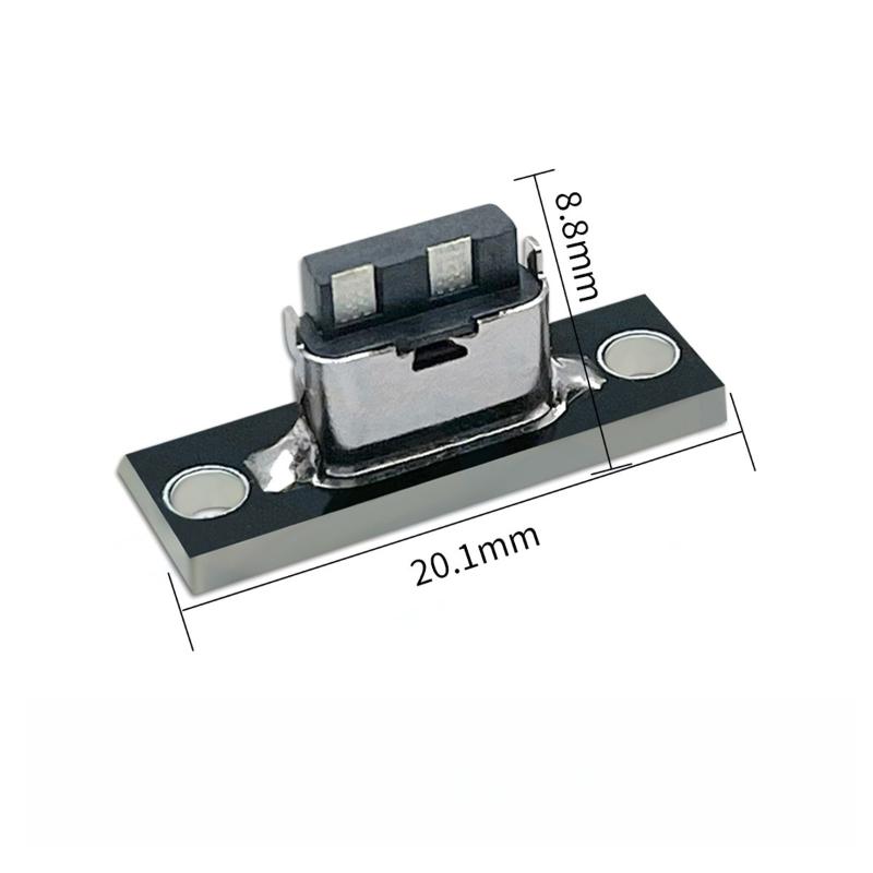 USB C 31 Female Connector with Screw Mount for DIY Electronics Secure Interface Quick Panel Installation