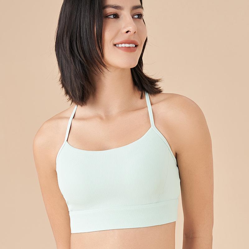 

Европейско-американский спортивный топ-халтер: Женский бюстгальтер-майка для йоги - Модный, Подчеркивающий спину, Летняя фитнес-одежда Medium