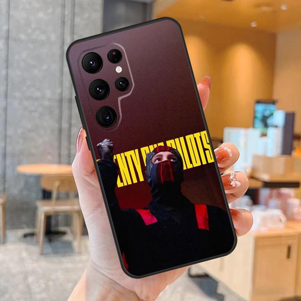 Band Twenty One P-Pilots Phone Case For SamsungS24,S23,S22,S21,Ultra Pro S10,S30Plus,S9,20lite Black Cover