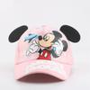 Disney Mickey and Minnie Baseball Cap Sun Protection Breathable Knitted Sun Hat Outdoor Casual Style Crochet Baseball Cap