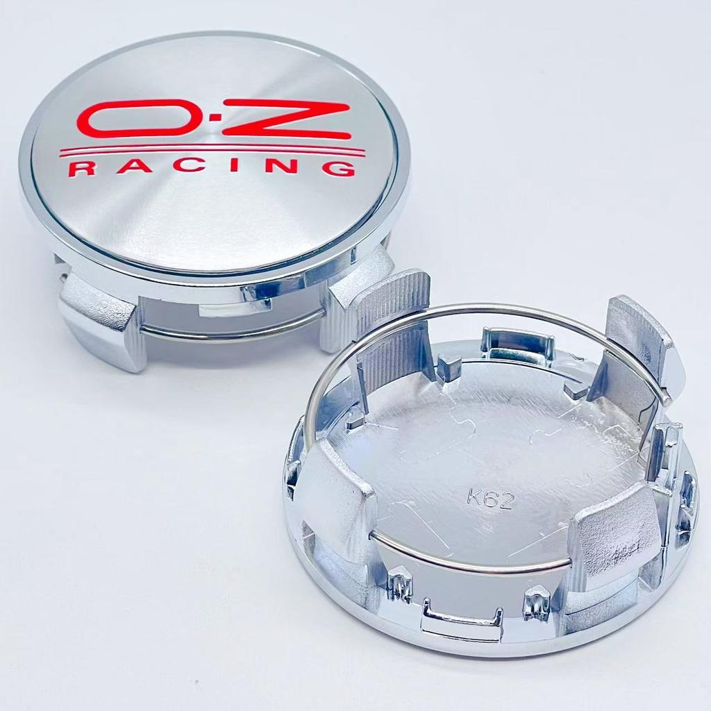 AAZD1 4pcs 3D 62mm Car emblem Wheel hub Center Cap For 56mm OZ Badge covers sticker Decals Styling accessories