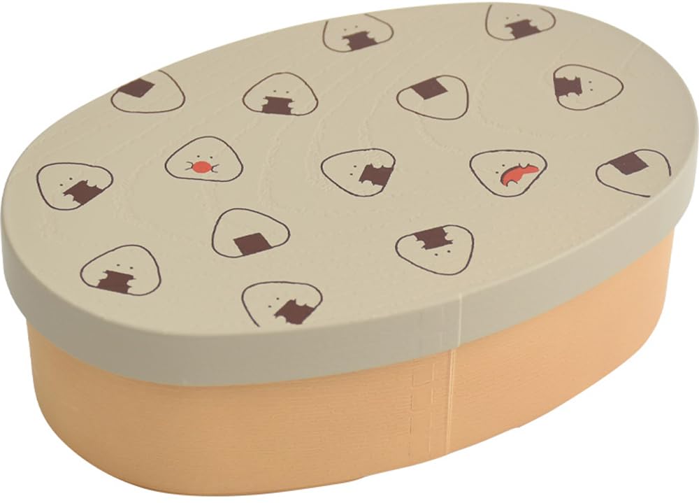 Ippinsha Gyutto Nori Bento Antibacterial Made in Gift Item 47127 Onigiri-san Onigiri-san Box, Coating, Japan, Gray,
