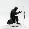 Creative Ninja-Style Single Kneeling Knight Pen Holder Armor Knight Kneeling Figurine Pen Holder Desktop Stand Storage Decor